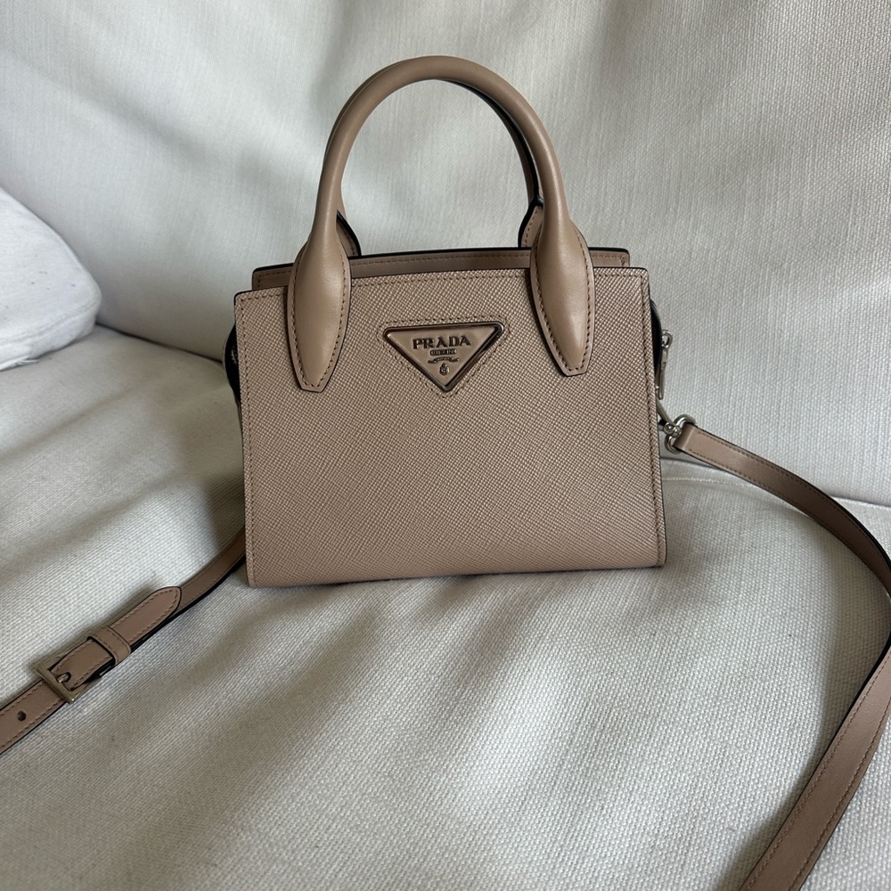 Prada Saffiano Cammeo Leather Handbag